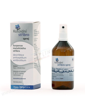 Koloidní stříbro spray 200ml koncentrace : 40ppm TML J0080