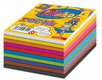 Bibuła marszczona kostka 10x10cm 10 kolorów mix