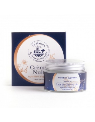 LA MAISON: Noční pleťový krém - Lait de Chevre Bio (Kozí mléko) 50ml TML F206
