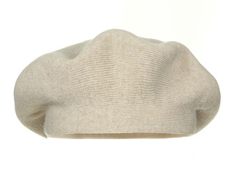 Dámský pletený baret - 1 ks - 1 béžová světlá