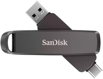 SanDisk Extreme PRO Dual Drive 1TB / USB Type-C + USB Type-A / USB 3.2 Gen 1 / kov / černá