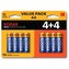 Baterie jednorázová alkalická, tužková, AA, 1.5V, Kodak, blistr, 8-pack, KOD-LR6MAXBL8, Alkaline Max