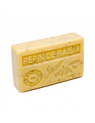 Mýdlo s bio arganovým olejem - Pepin de raisin (Hroznová semínka) 100g TML F182