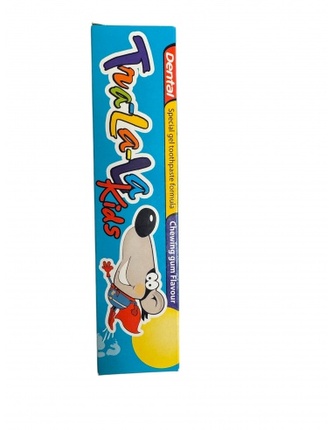 DENTAL TRA-LA-LA KIDS: Dětská zubní pasta s příchutí ŽVÝKAČKY 50ml  K1465