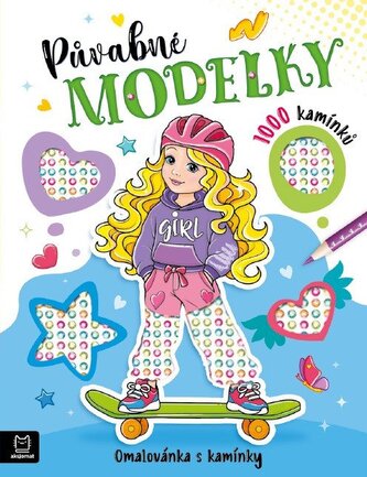 Půvabné modelky - Omalovánka s kamínky