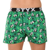 Pánské trenky Styx art sportovní guma pandy (B1852) M