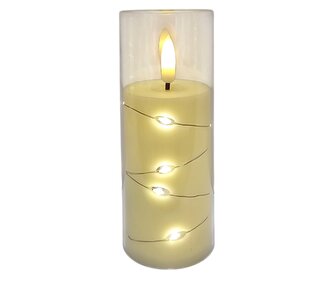 LED zdobený vklad 125x55 mm