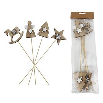 Vánoční zápich, 4 ks D7230