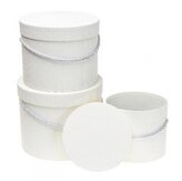 Pudełko Flower Box 3szt biały ROZETTE