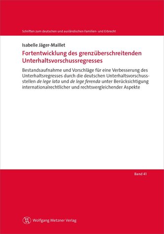 Fortentwicklung des grenzüberschreitenden Unterhaltsvorschussregresses