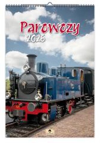 Kalendarz 2026 ścienny parowozy