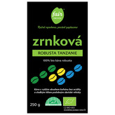 Fairobchod Bio zrnková káva Robusta Tanzanie, 250 g