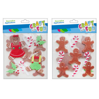 Ozdoba dekoracyjna samoprzylepna filcowa  Boże Narodzenie Ciastek CRAFT WITH FUN 463706