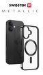 POUZDRO SWISSTEN CLEAR JELLY MagStick METALLIC PRO APPLE IPHONE 17 AIR ČERNÉ