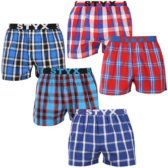 5PACK pánské trenky Styx sportovní guma vícebarevné (5B110610) M 5PACK pánské trenky Styx sportovní guma vícebarevné (5B110610) M