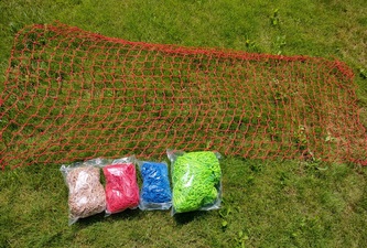 DEKORAČNÍ SÍŤ polypropylen 2x3 m Barva: červená