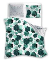 POŚCIEL KPL.140X200+70X90 MILAGRO VERDE 009 SATYNA BAW.