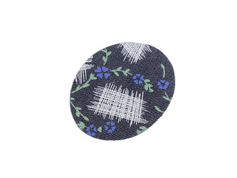 Nažehlovačka ovál 5,5 x 7cm - 10 ks - 2 modrá tmavá modrá