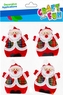 Ozdoba filcowa samoprzylepna Mikołaj Boże Narodzenie op.4 szt. CRAFT WITH FUN 501376