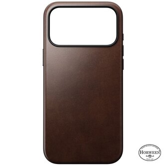 Nomad Modern Leather Case, rustic brown (Horween) - iPhone 2025 Pro Max