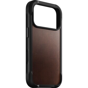 Nomad Rugged Leather Case, rustic brown (Horween) - iPhone 2025 Pro