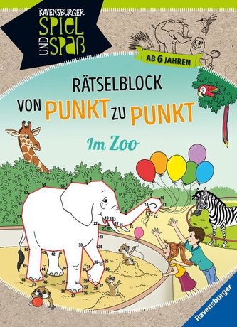 Rätselblock von Punkt zu Punkt: Im Zoo