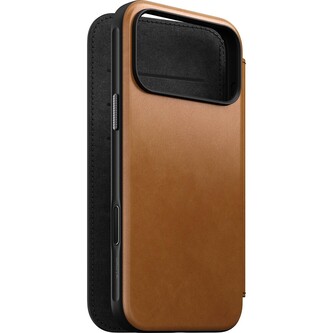 Nomad Modern Leather Folio, english tan - iPhone 2025 Pro Max