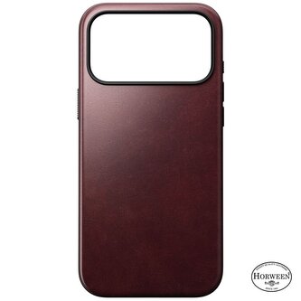 Nomad Modern Leather Case, burgundy (Horween) - iPhone 2025 Pro Max