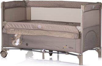 CHIPOLINO Postýlka cestovní se sklopnou bočnicí Relax Tiramisu CHIPOLINO Postýlka cestovní se sklopnou bočnicí Relax Tiramisu