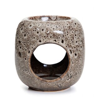 Aromalampička | RUFUS | keramická hnědý | 11x11x11 cm | 888620