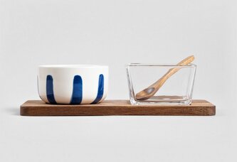 MODERN HAMPTONS | servírovací sada se 2 miskami modrá | 4 ks | 743153