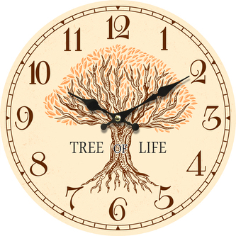 Dřevěné nástěnné hodiny, 0/12