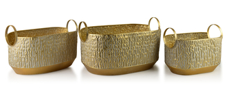 VINTAGE GLOW Komplet 3 osłonekXL 31x48x24 L 26x40x21cm M 21x31x19,5cm