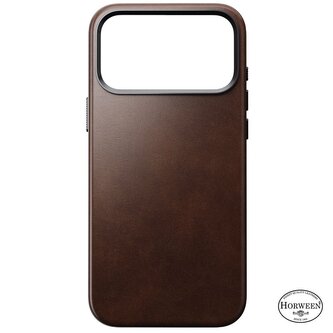 Nomad Traditional Leather Case, rustic brown (Horween) - iPhone 2025 Pro Max