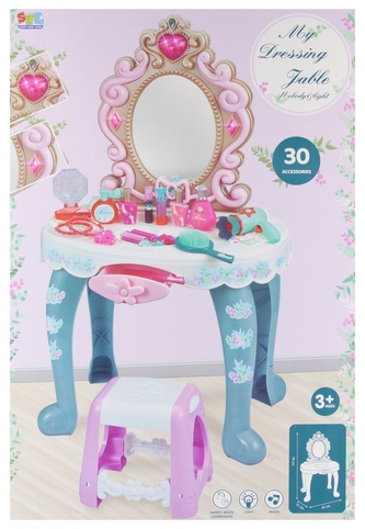 Toaletka na baterię z akcesoriami  MEGA CREATIVE 544677