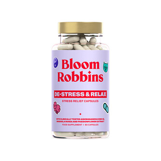 Bloom Robbins De-Stress & Relax - vitamíny proti stresu 60 kapslí