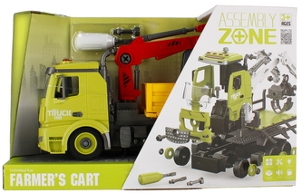 Auto ciężarowe do skręcania na baterie Dźwig  MEGA CREATIVE 523893