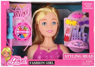 Głowa do stylizacji z akcesoriami MEGA CREATIVE 547624