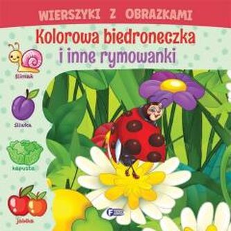 Wierszyki z obrazkami: kolorowa biedroneczka..