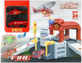 Parking Straż Pożarna z akcesoriami MEGA CREATIVE 524494