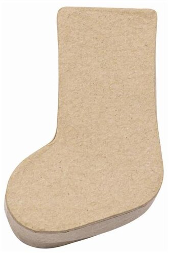 Pudełko w kształcie skarpety, Decopatch