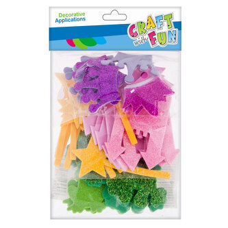 Ozdoba dekoracyjna samoprzylepna EVA Zamek/Królewna CRAFT WITH FUN 463746 Ozdoba dekoracyjna samoprzylepna EVA Zamek/Królewna CRAFT WITH FUN 463746