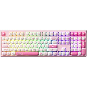 Akko MonsGeek MG108B Rainbow Marshmallows herní klávesnice (US)