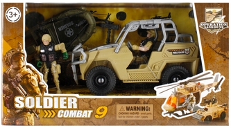 Auto wojskowe z akcesoriami MEGA CREATIVE 481700 Auto wojskowe z akcesoriami MEGA CREATIVE 481700