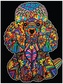 Kolorowanka welwetowa 47 x 35cm, Pudel, Colorvelvet