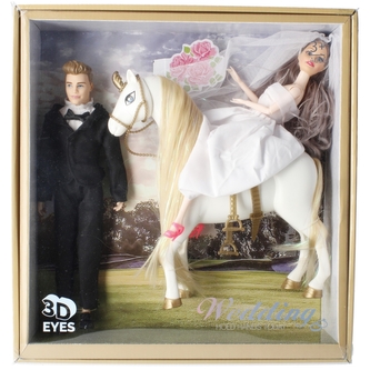 Lalka 36 cm z akcesoriami ślub MEGA CREATIVE 523992