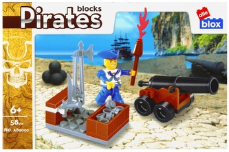 Klocki konstrukcyjne 58 elementów Pirat alleBLOX 525230