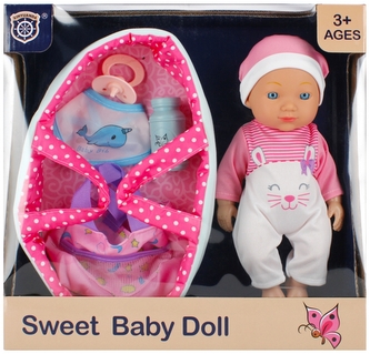 Lalka Bobas 28 cm z akcesoriami MEGA CREATIVE 501260