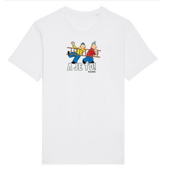 Tričko Pat a Mat - S žebříkem bílé Bílé XL