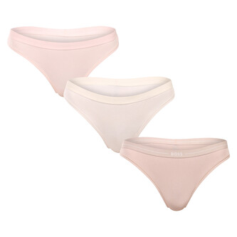 3PACK dámská tanga BOSS vícebarevné (50510030 965) XL